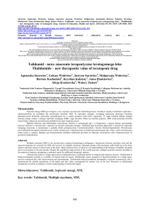 Talidomid - Journal of Education, Health and Sport