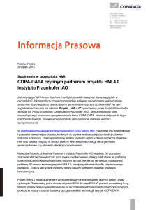 COPA-DATA czynnym partnerem projektu HMI 4.0 instytutu