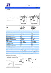 Precyzyjne czujniki zbliżeniowe PCID PCID 4 Typ PCID 4ZN