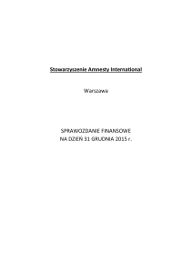 Sprawozdanie Finansowe 2015