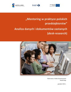 „Mentoring w praktyce polskich przedsiębiorstw” Analiza