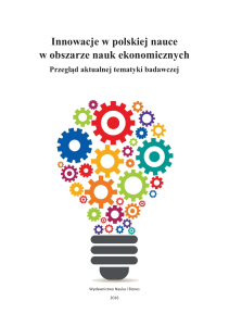 Innowacje w polskiej nauce w obszarze nauk ekonomicznych