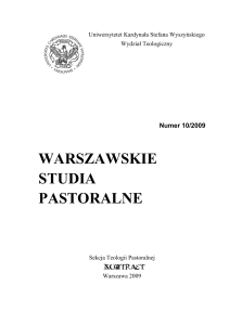 Word Pro - wsp10_1 - Warszawskie Studia Pastoralne