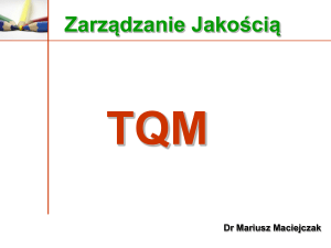 TQM w praktyce - Mariusz Maciejczak
