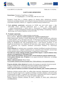 zapytanie ofertowe - Powiatowy Urząd Pracy w Chełmie