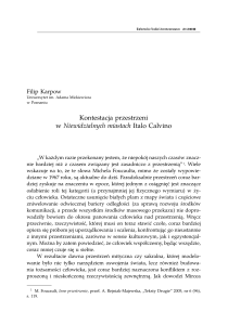 Kontestacja przestrzeni w Niewidzialnych miastach Italo Calvino