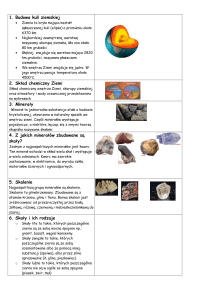 4. Z jakich minerałów zbudowane są skały?