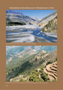 Skutki globalnych zmian klimatycznych w Himalajach (patrz str. 564)
