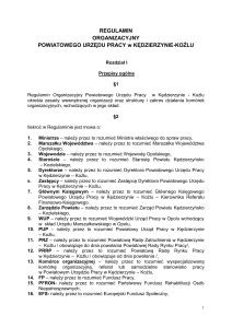 regulamin organizacyjny - PUP Kędzierzyn