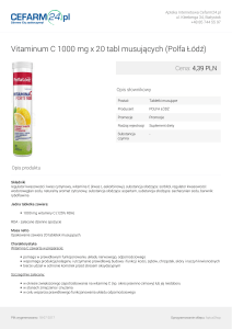 Vitaminum C 1000 mg x 20 tabl musujących (Polfa Łódź)