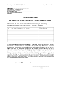 zał. nr.6 - Oświadczenie wykonawcy dotyczące kruterium oceny ofert