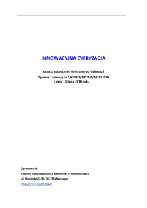 Innowacyjna Cyfryzacja - Ministerstwo Cyfryzacji
