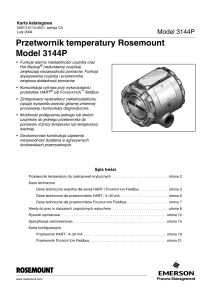 Przetwornik temperatury Rosemount Model 3144P