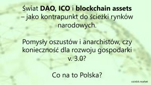 10_Swiat DAO,ICO – M.Sperczynski_Coinbit Market