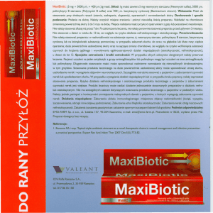 MaxiBiotic: (5 mg + 5000 j.m. + 400 j.m.)/g maść. Skład: Ig maści
