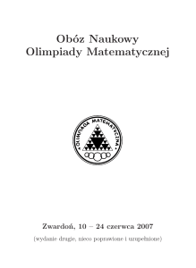 Obóz Naukowy Olimpiady Matematycznej