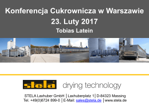 Konferencja Cukrownicza w Warszawie 23. Luty 2017
