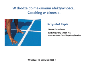 Coaching - Polska Izba Firm Szkoleniowych