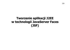 Tworzenie aplikacji J2EE w technologii JavaServer Faces