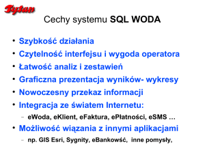 Cechy systemu SQL WODA