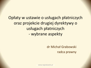 Instrumenty płatnicze - Michał Grabowski Kancelaria Radcy Prawnego