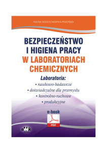 Bezpieczeństwo i higiena pracy w laboratoriach chemicznych