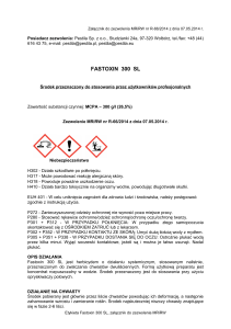 Producent/Dystrybutor: Zakłady Chemiczne „Organika-Sarzyna