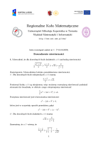 Regionalne Koło Matematyczne