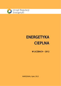 energetyka cieplna - Urząd Regulacji Energetyki