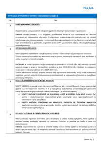 Instrukcja wypełniania raportu końcowego (dot. części B)