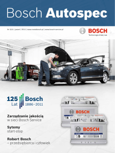 Zarządzanie jakością w sieci Bosch Service Sytemy start