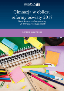 Gimnazja w obliczu reformy oświaty 2017