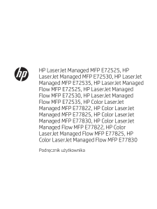 HP LaserJet Managed MFP E72525, HP LaserJet Managed MFP