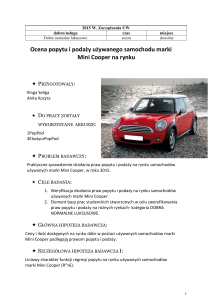 2015 WZUW Kozyra, Seliga- sprzedaż samochodu-wersja