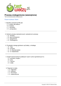 Procesy endogeniczne (wewnętrzne)
