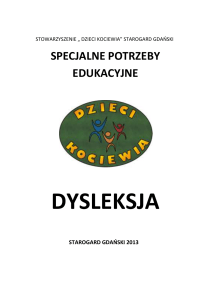 dysleksja - Dzieci Kociewia