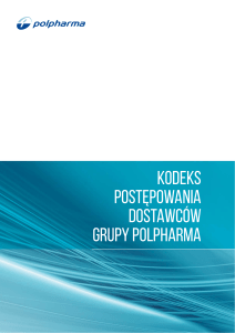 Plik PDF Kodeks postępowania Dostawców Grupy Polpharma