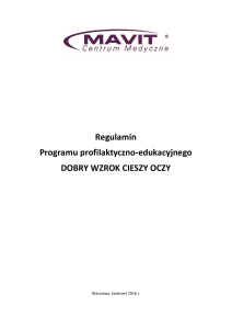 Regulamin Programu profilaktyczno-edukacyjnego DOBRY