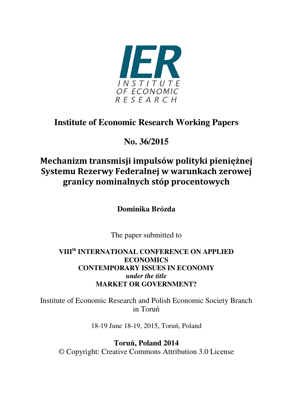 economic research forum working papers
