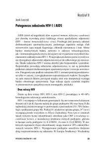 Rozdzia³ II Patogeneza zaka¿enia HIV