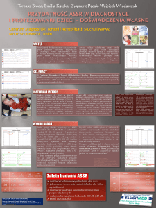 Przydatność ASSR w diagnostyce i protezowaniu dzieci