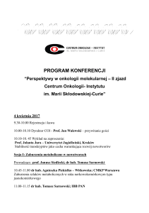 program konferencja 2017 najnowszy