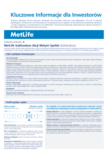 MetLife SFIO Akcji Małych Spółek