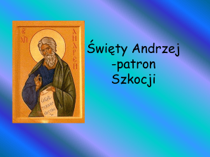 Święty Andrzej -patron Szkocji