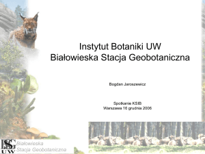 Białowieska Stacja Geobotaniczna UW