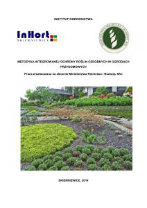Metodyka integrowanej ochrony roślin ozdobnych w ogrodach