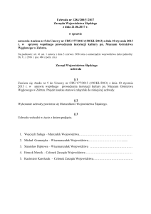 Uchwała nr 1284/200/V/2017 Zarządu Województwa Śląskiego z