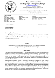 Polskie Towarzystwo Anestezjologii i Intensywnej Terapii