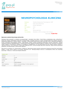 neuropsychologia kliniczna
