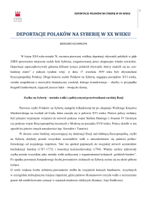 Deportacje Polaków na Syberię w XX wieku ()